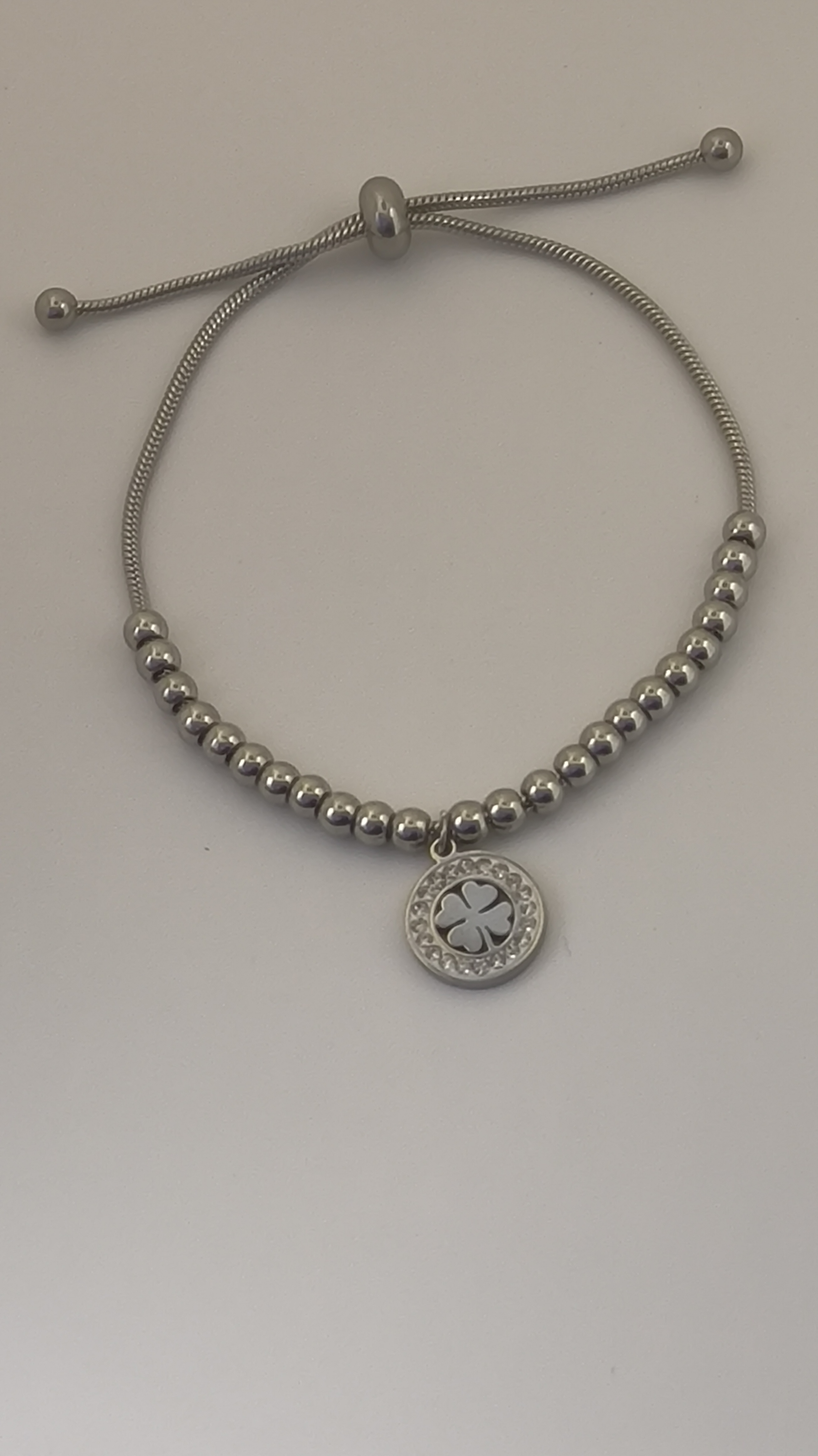 Pulsera Trébol y Circonitas.