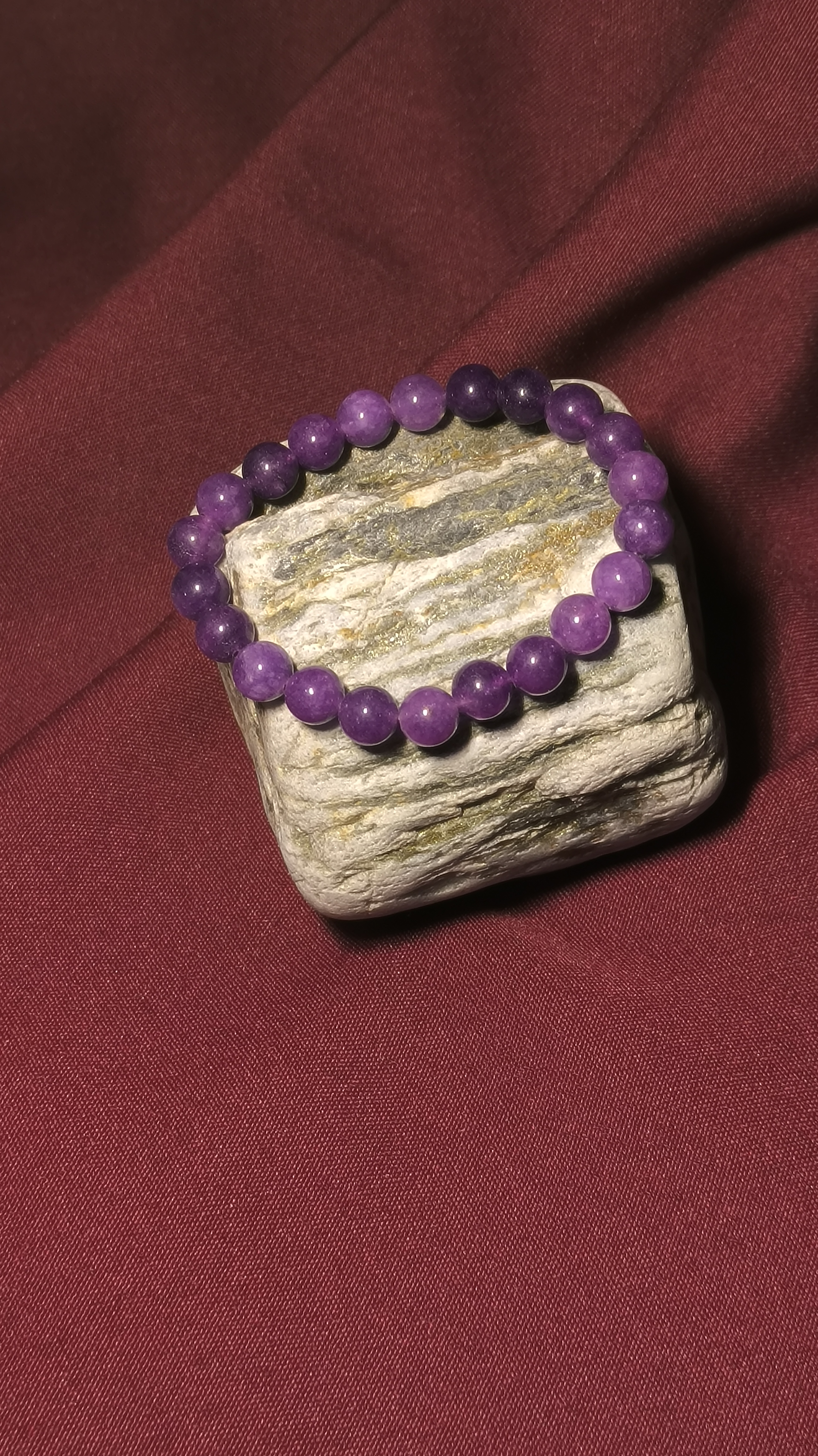 Pulsera de Piedra pulida natural.