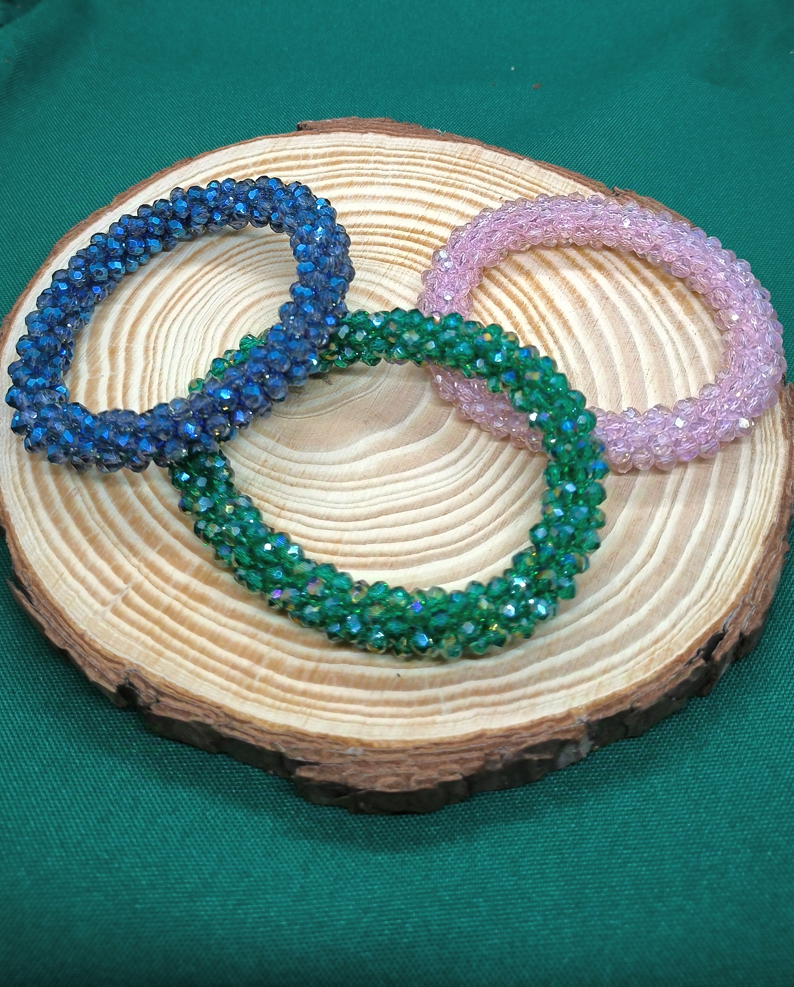 Pulsera Cristal 5 Lineas.