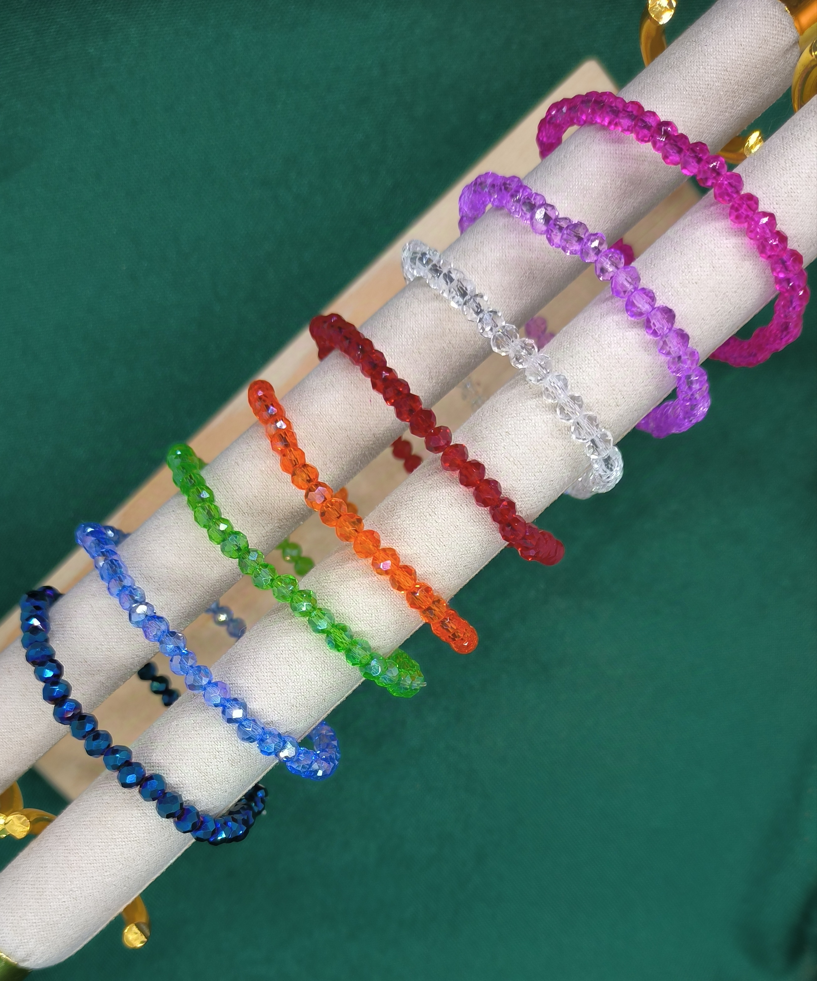 Pulsera de Cristal facetado.