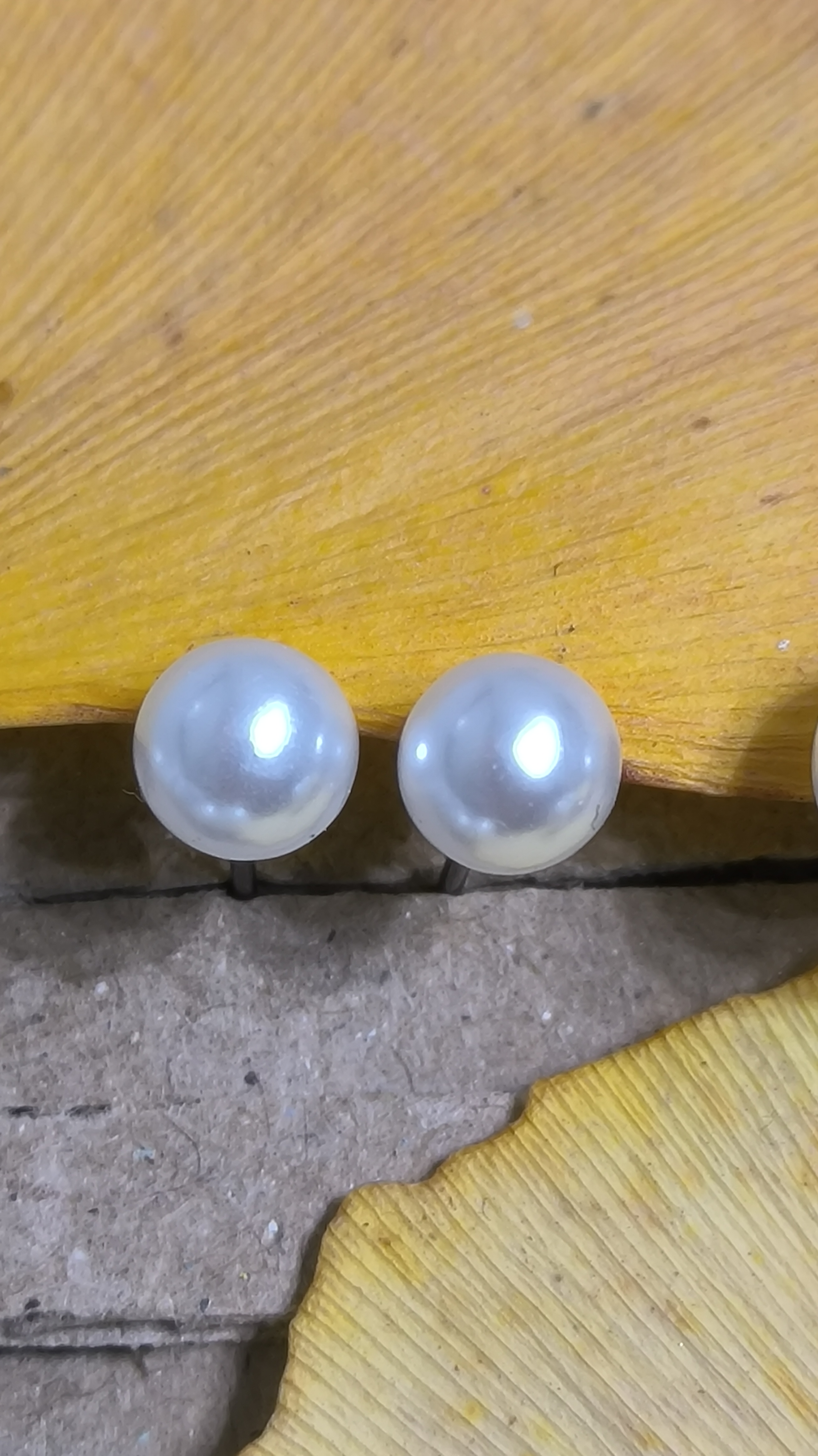 Pendientes Perlas Blancas.