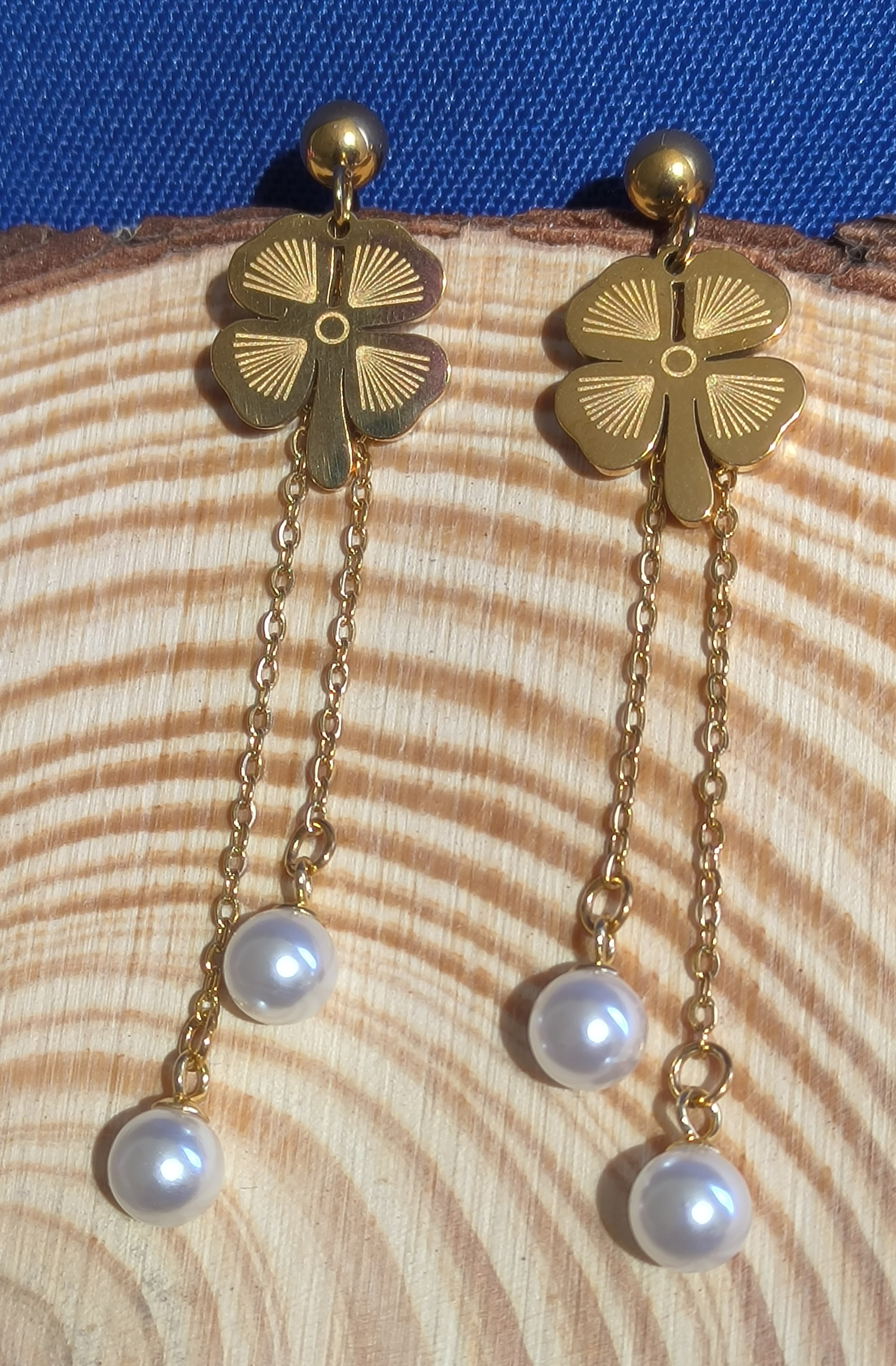 Pendientes largos Trébol.