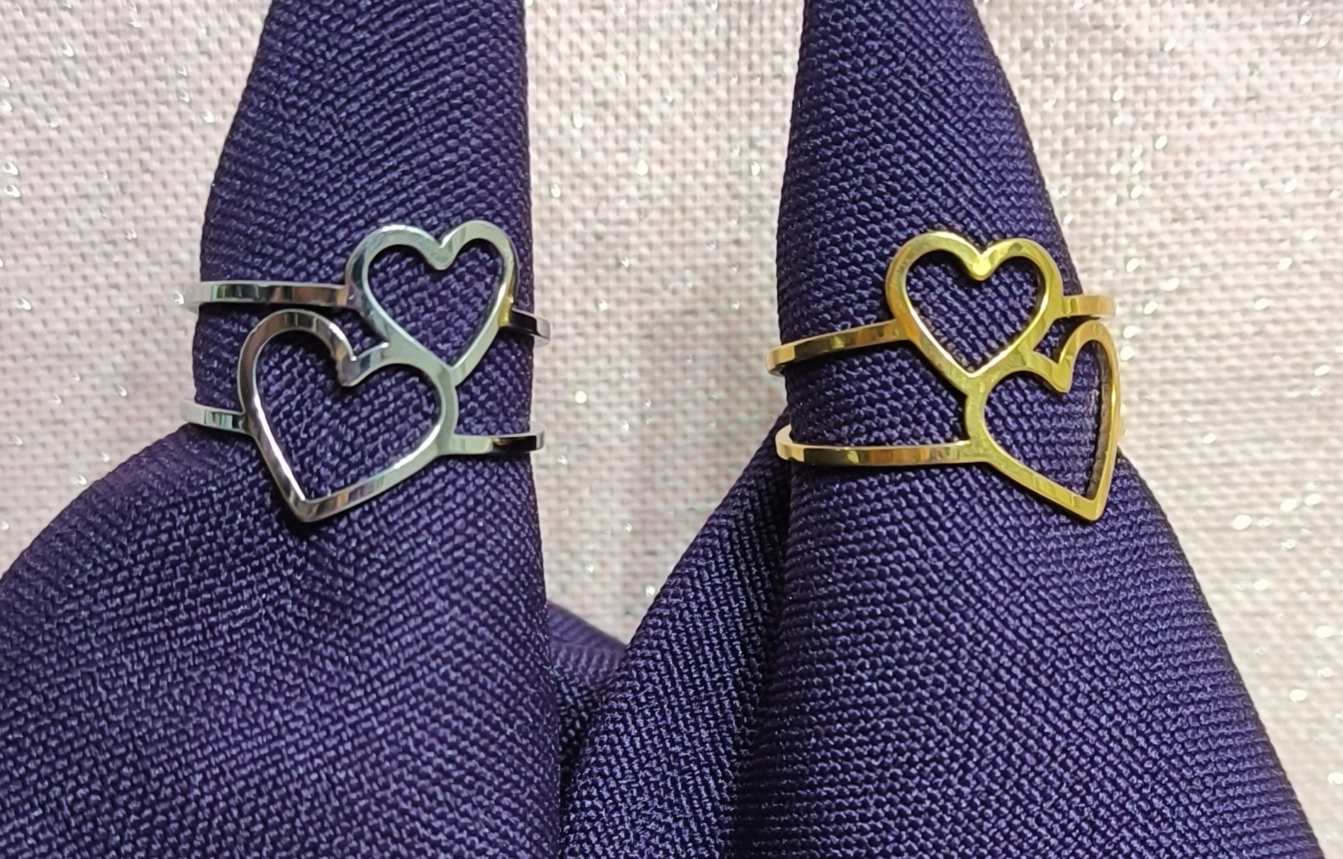 Anillo Corazón Doble.