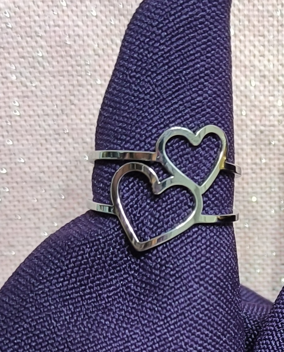 Anillo Corazón Doble.