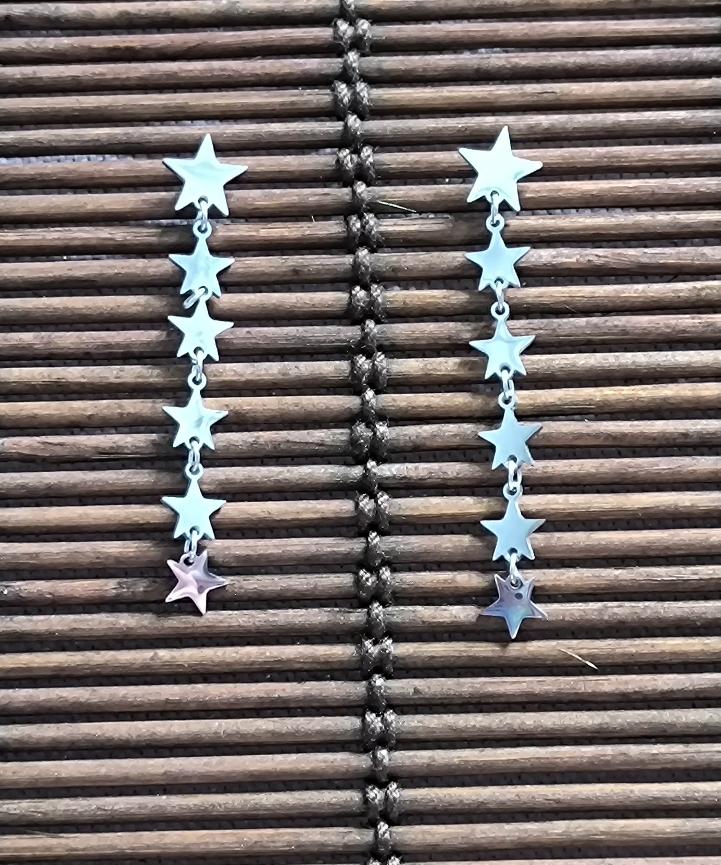 Pendientes Largos Estrellas.