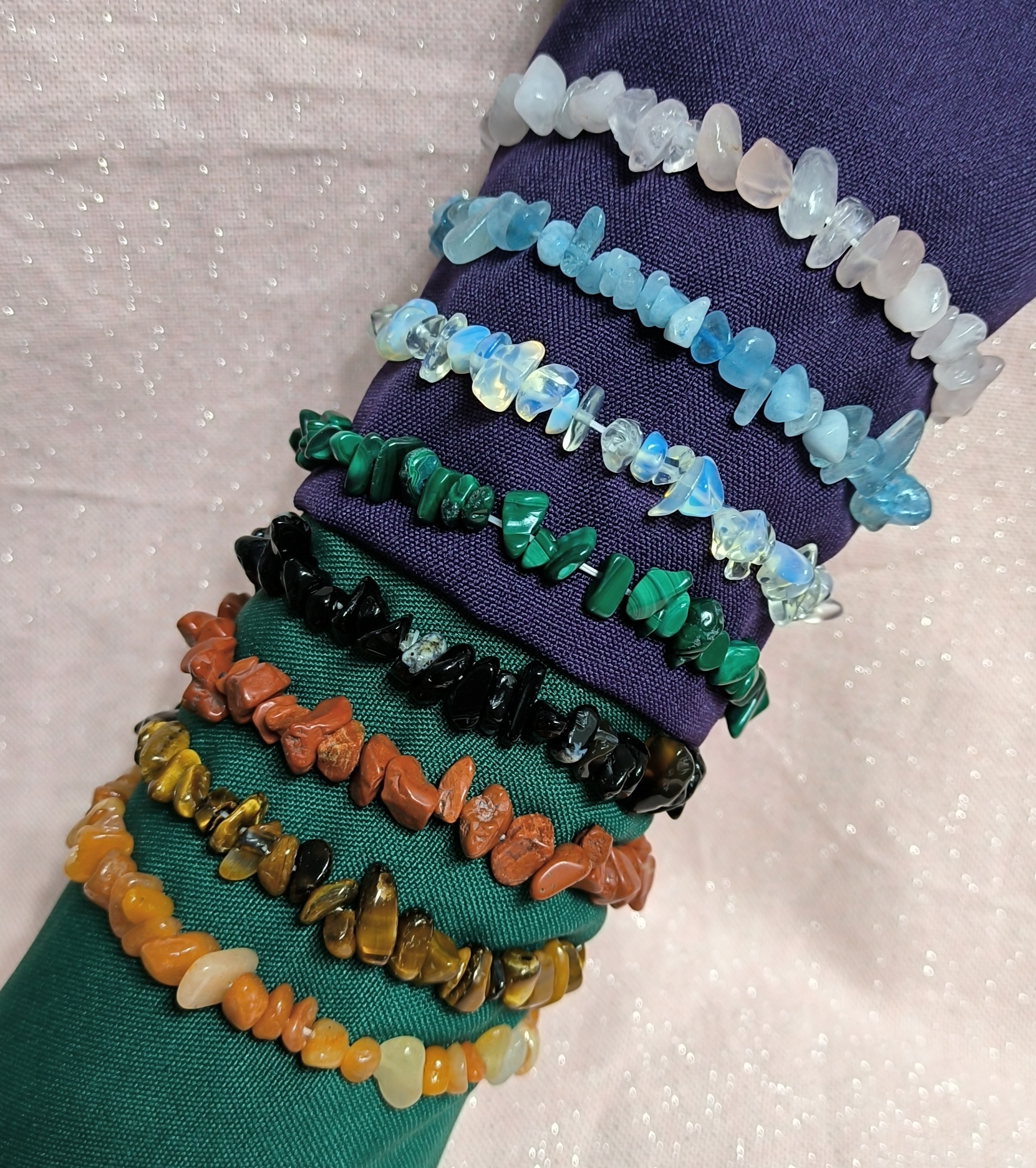 Pulsera de Piedra irregular natural.