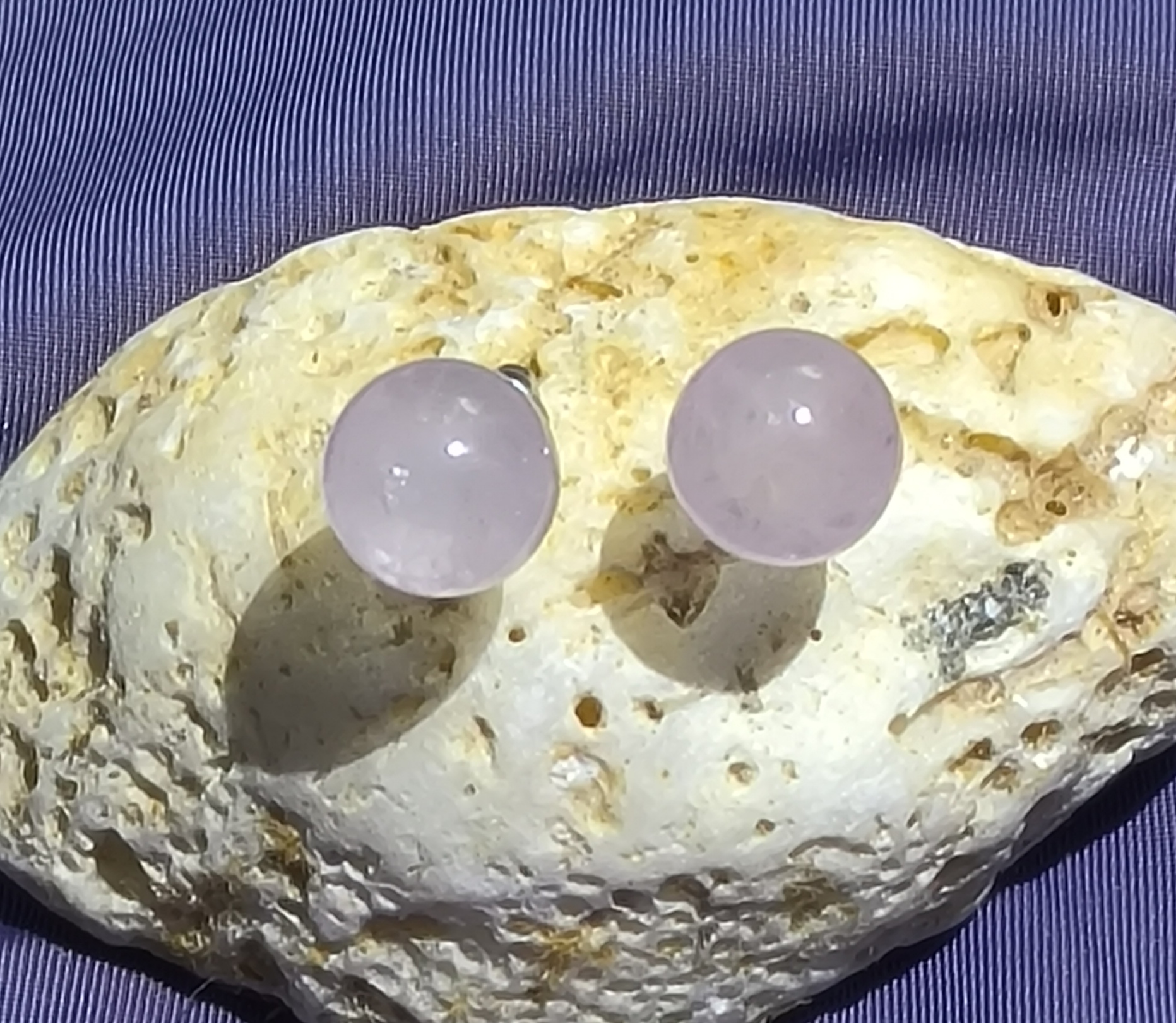 Pendientes Cuarzo rosa, Ágata roja y Ojo de Tigre.