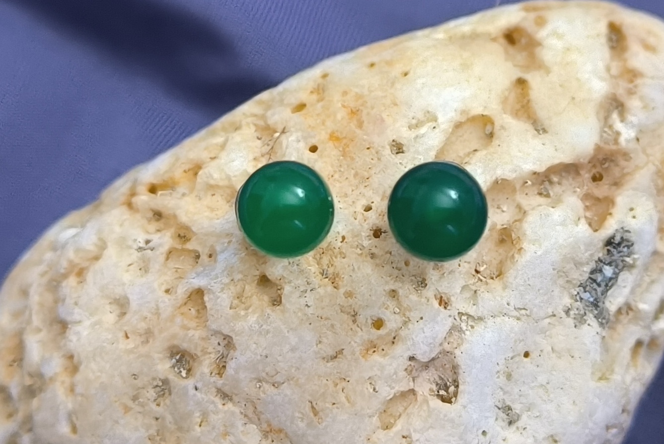 Pendientes Ágata azul y verde.