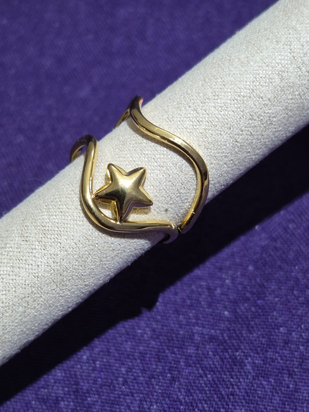 Anillo Olas y estrella.