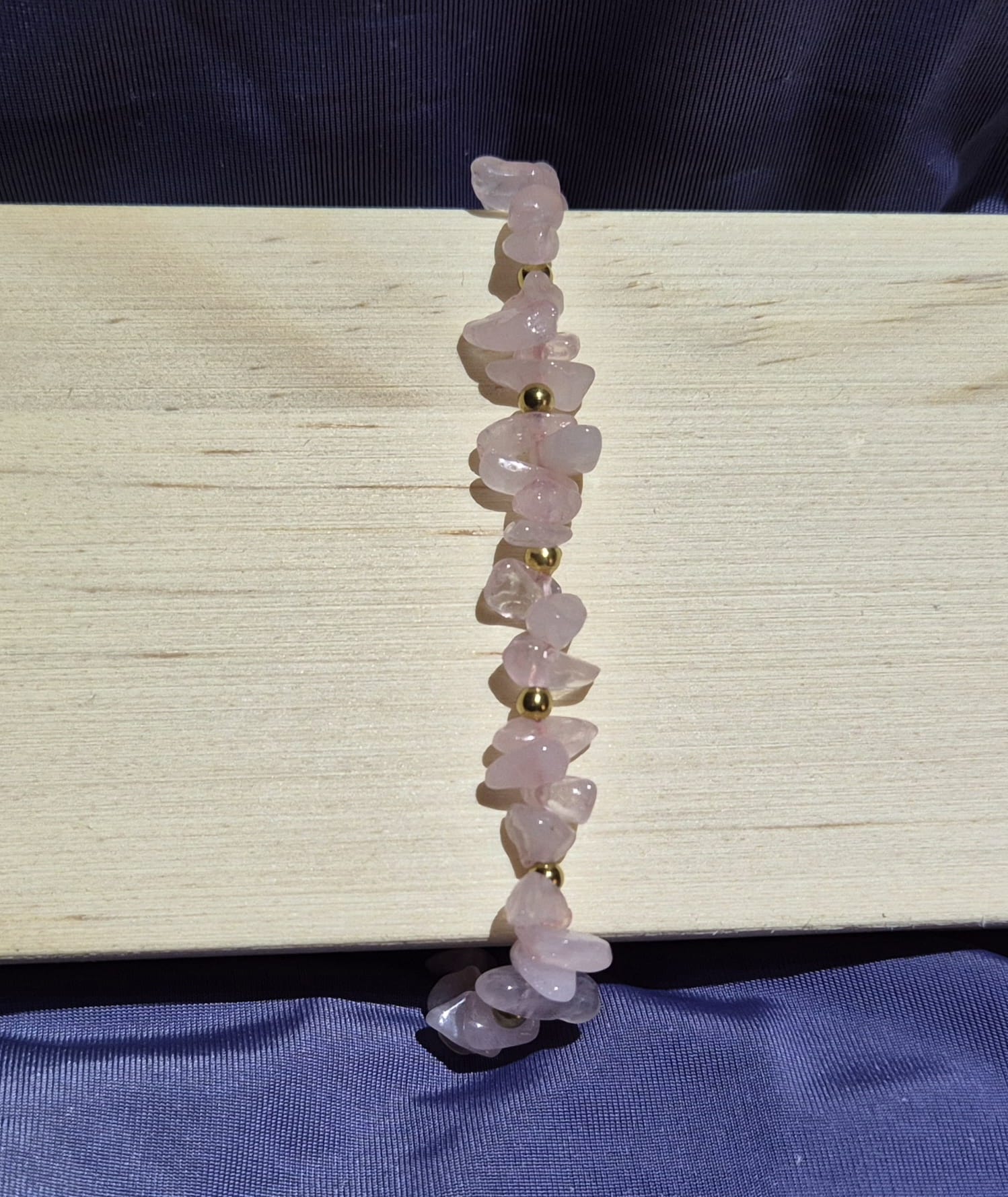 Pulsera de cuentas en acero y Piedra.