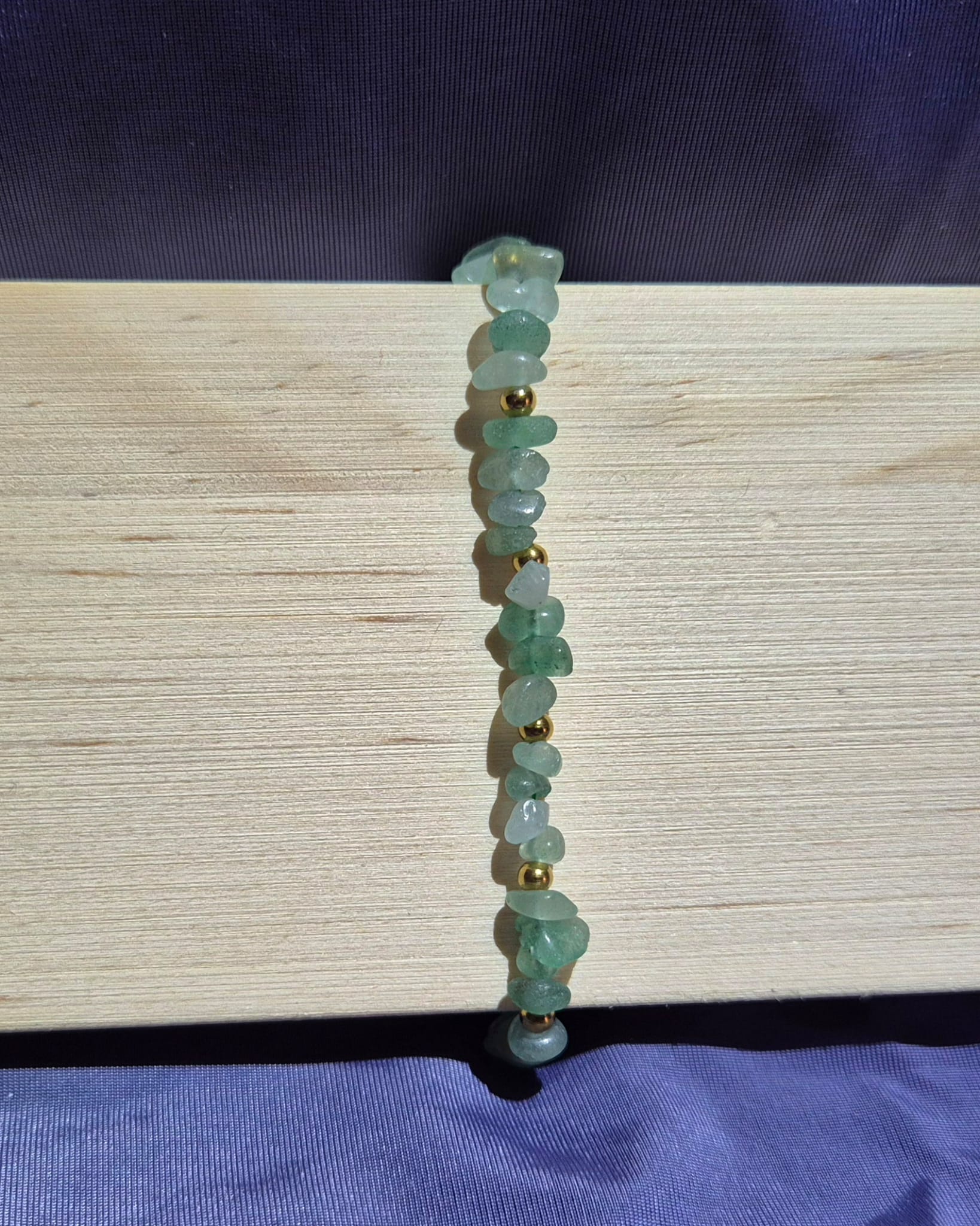 Pulsera de cuentas en acero y Piedra.