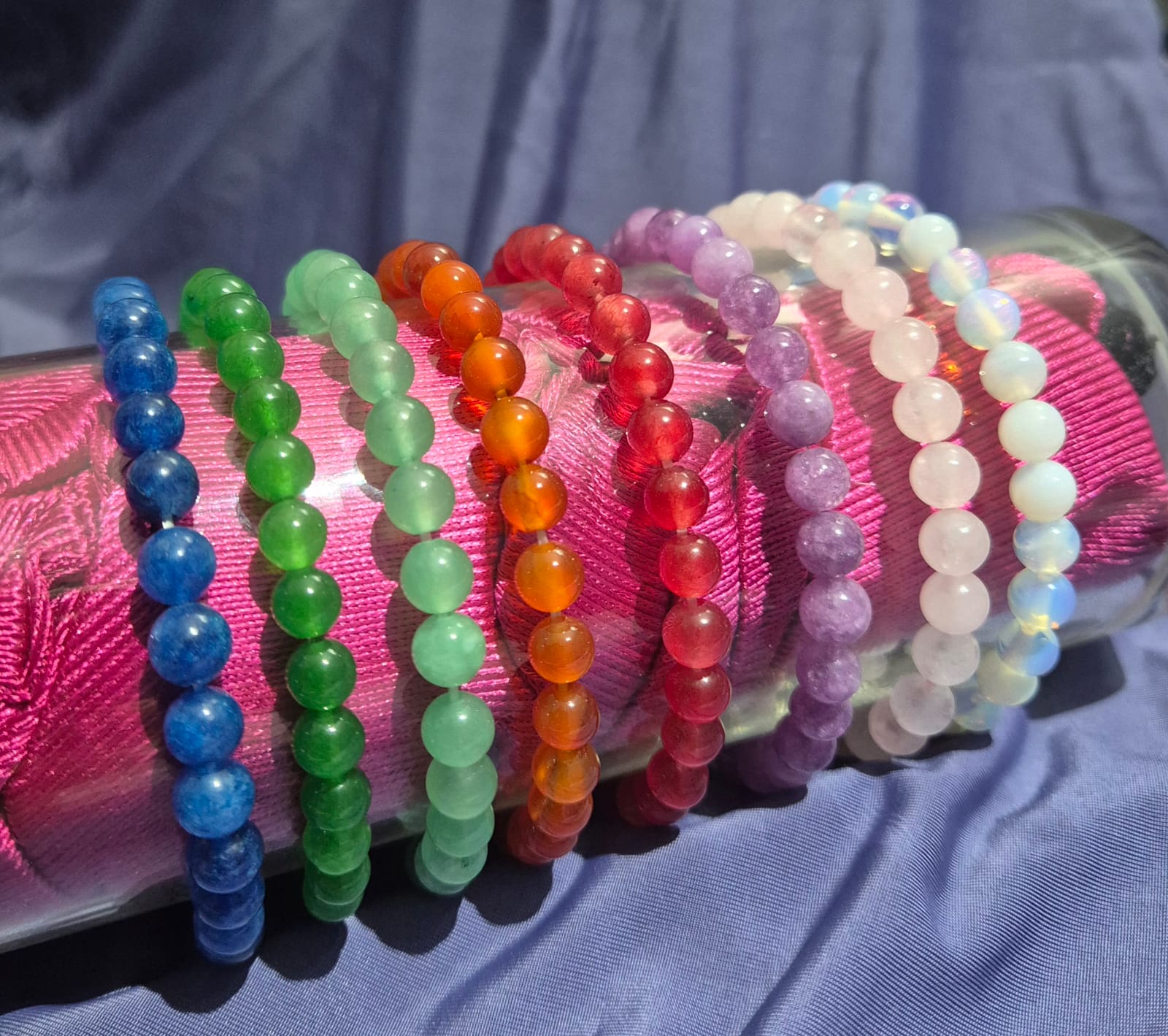 Pulsera de Piedra Cuentas Pequeñas.