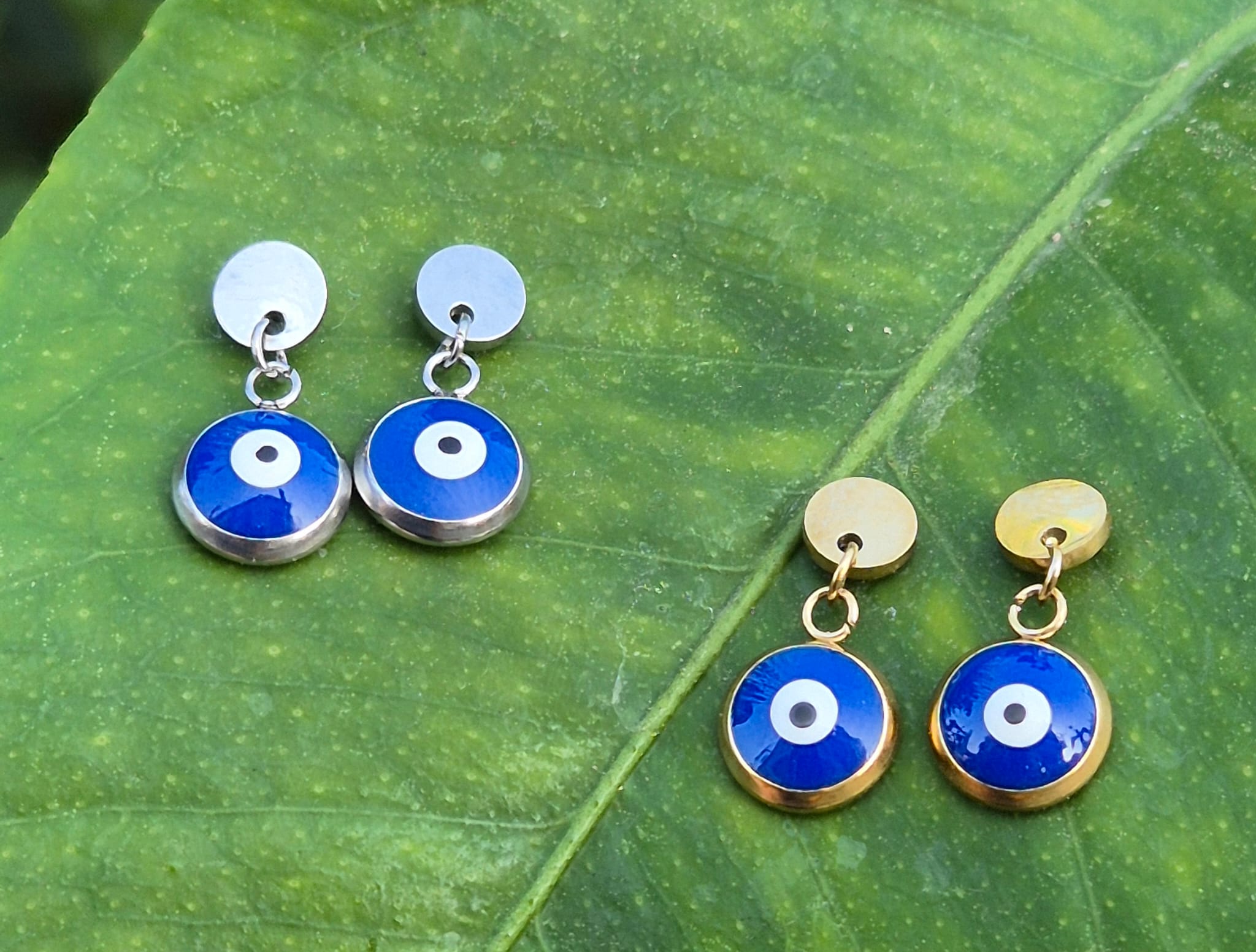 Pendientes largos ojo de Turco.