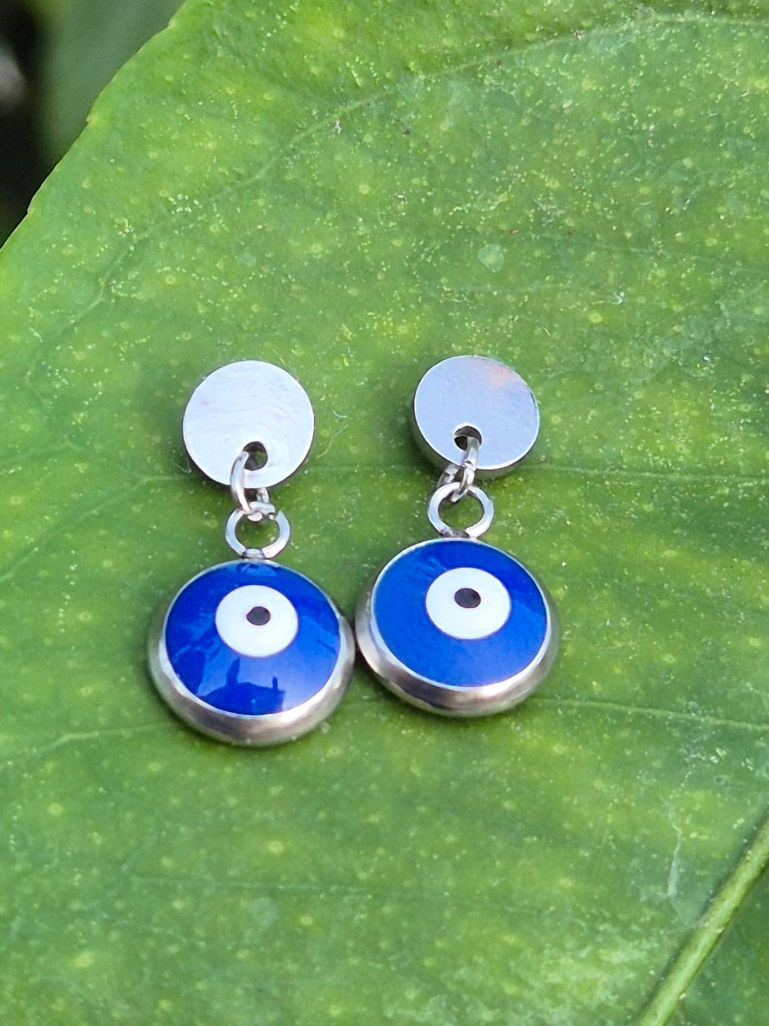 Pendientes largos ojo de Turco.