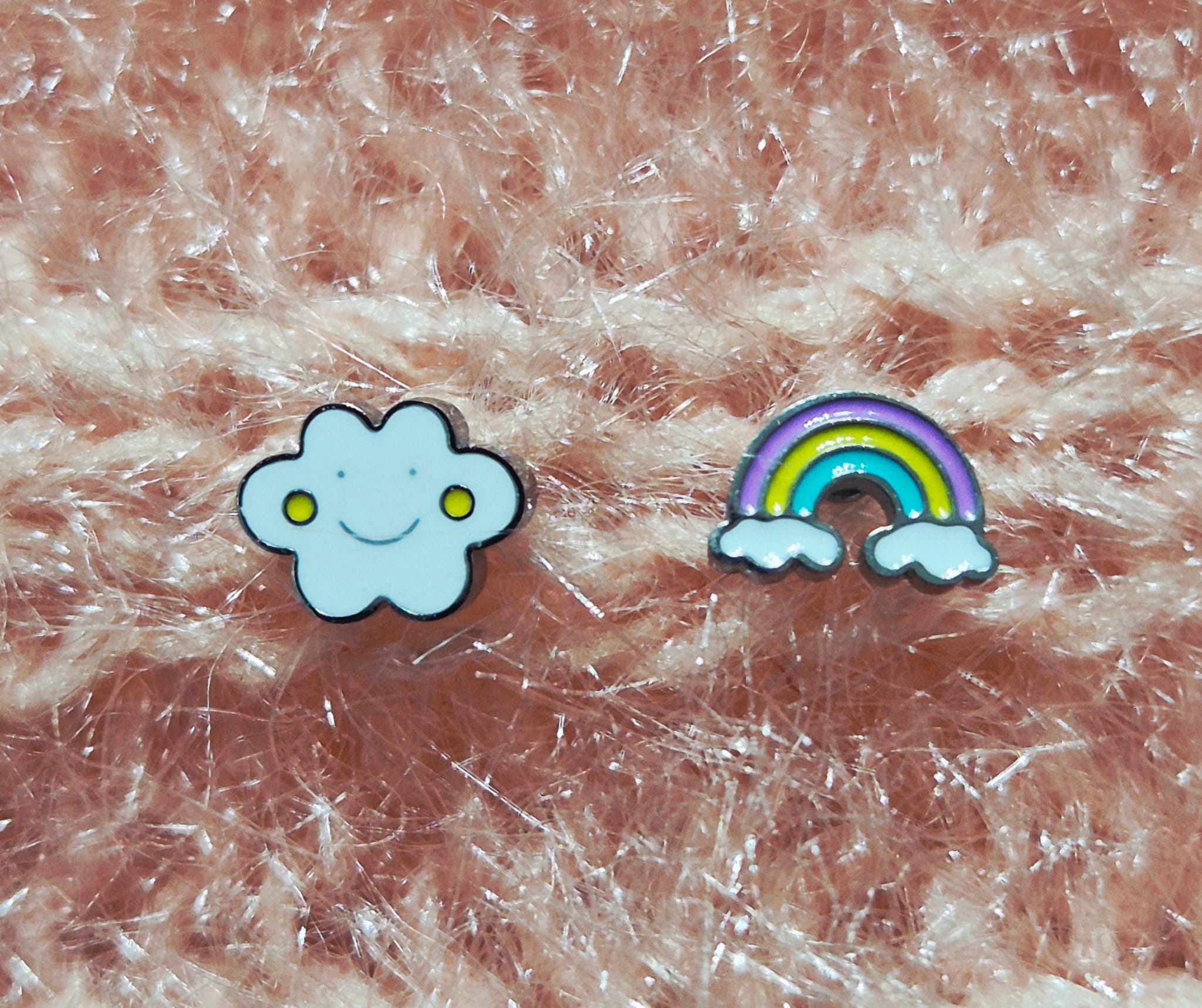 Pendientes Niña Arcoíris Nube.