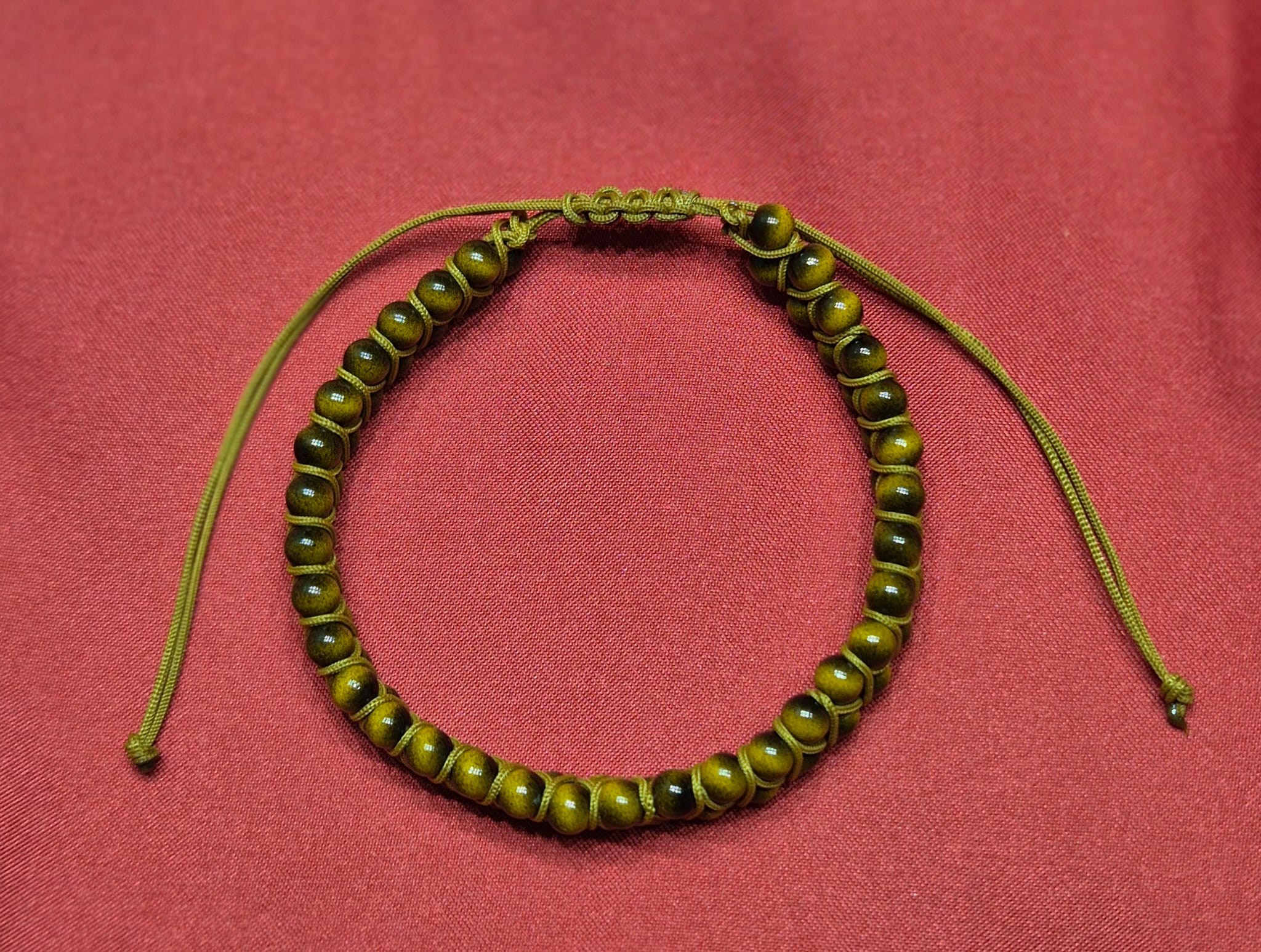 Pulsera Hilo Ojo de Tigre Doble