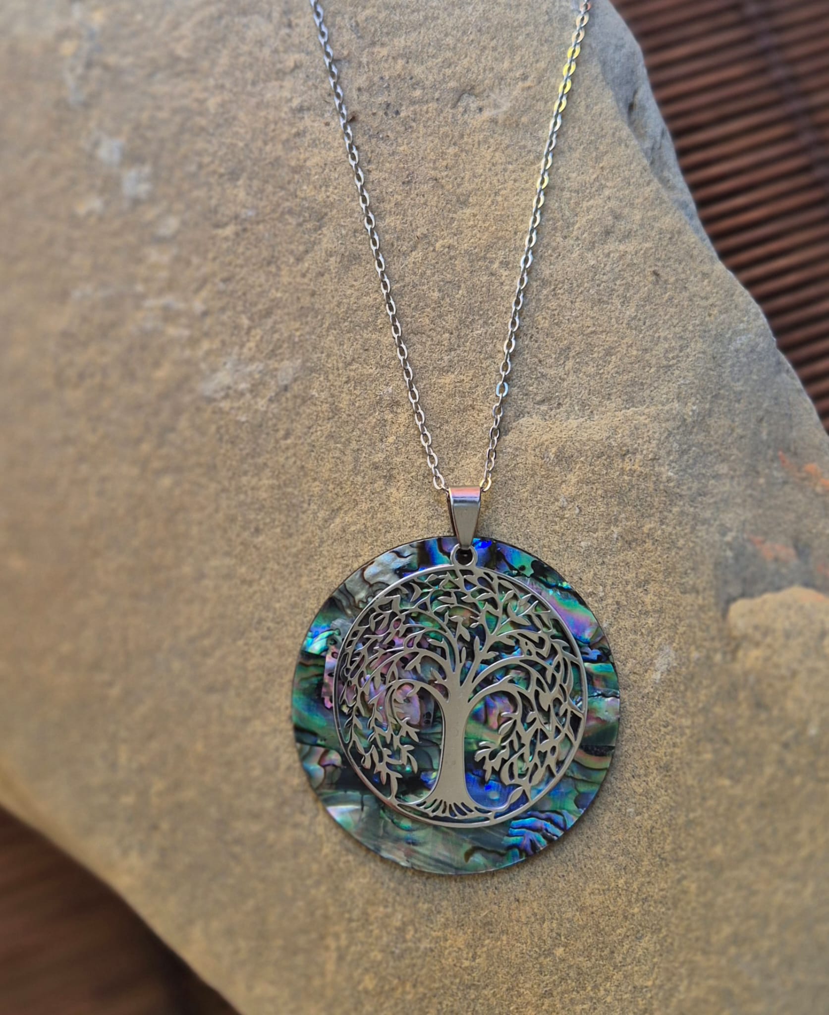 Colgante Cadena Árbol de la Vida Abulón.