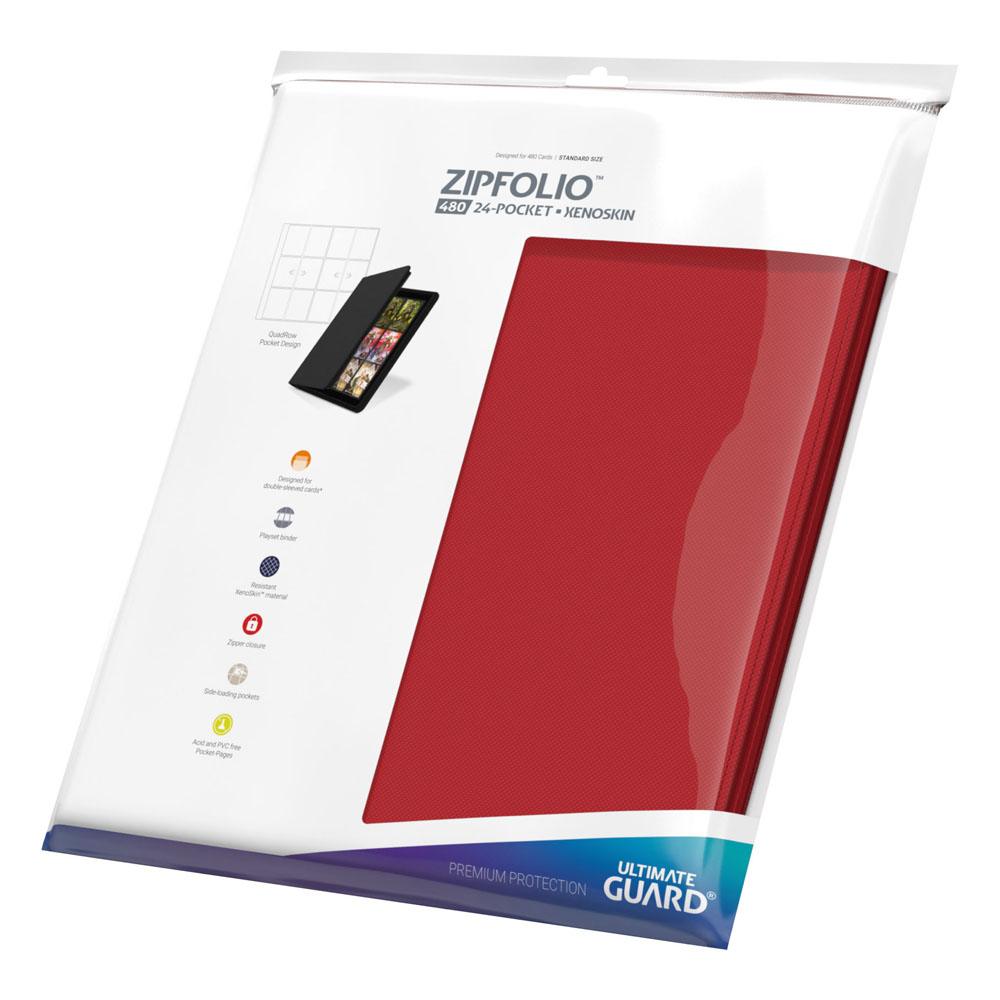 Ultimate Guard Zipfolio 480 24Pocket XenoSkin RED