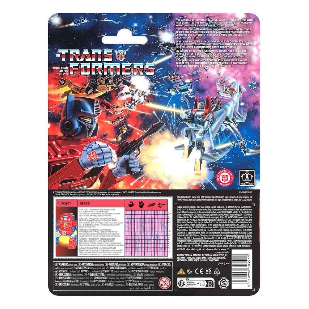 The Transformers Retro G1 Action Figure Autobot Gears