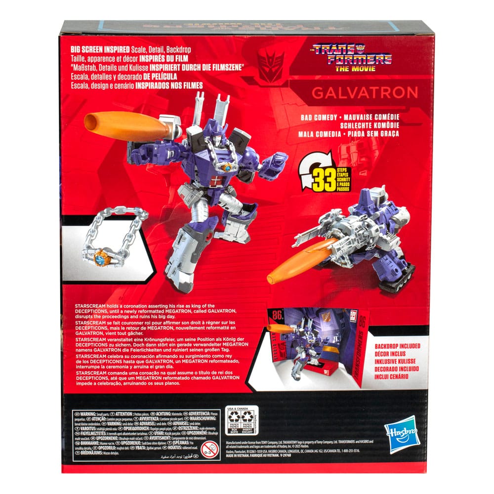 The Transformers The Movie Studio Series Leader Class Action Figure Galvatron