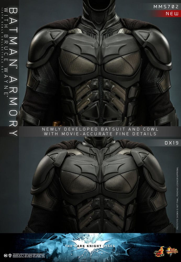 The Dark Knight Rises Movie Masterpiece Action Figures & Diorama 1/6 Batman Armory with Bruce Wayne