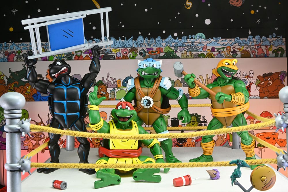 Teenage Mutant Ninja Turtles (Archie Comics) Action Figures 4-Pack Stump Wrestling Turtles