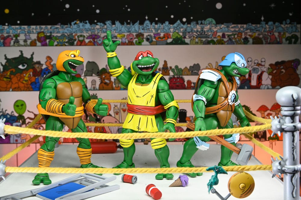 Teenage Mutant Ninja Turtles (Archie Comics) Action Figures 4-Pack Stump Wrestling Turtles