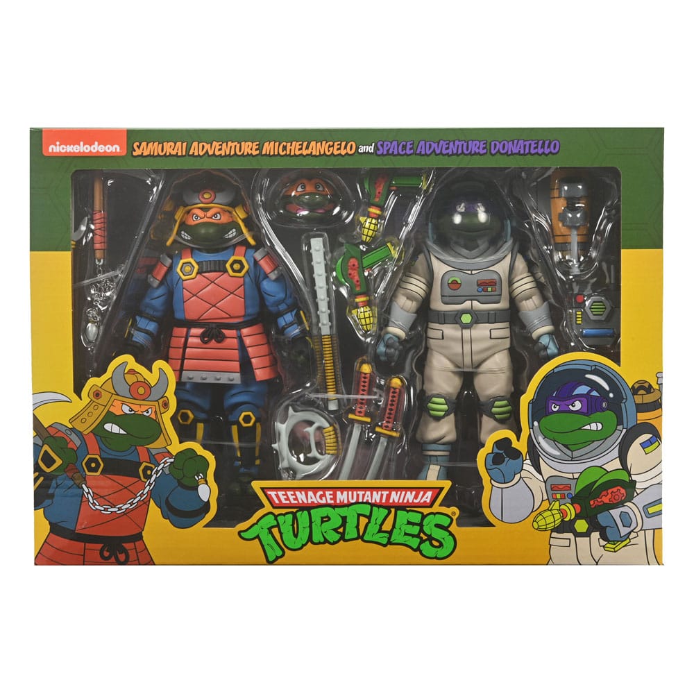 Teenage Mutant Ninja Turtles (Cartoon) Action Figure 2 Pack Space Adventure & Samurai Turtles