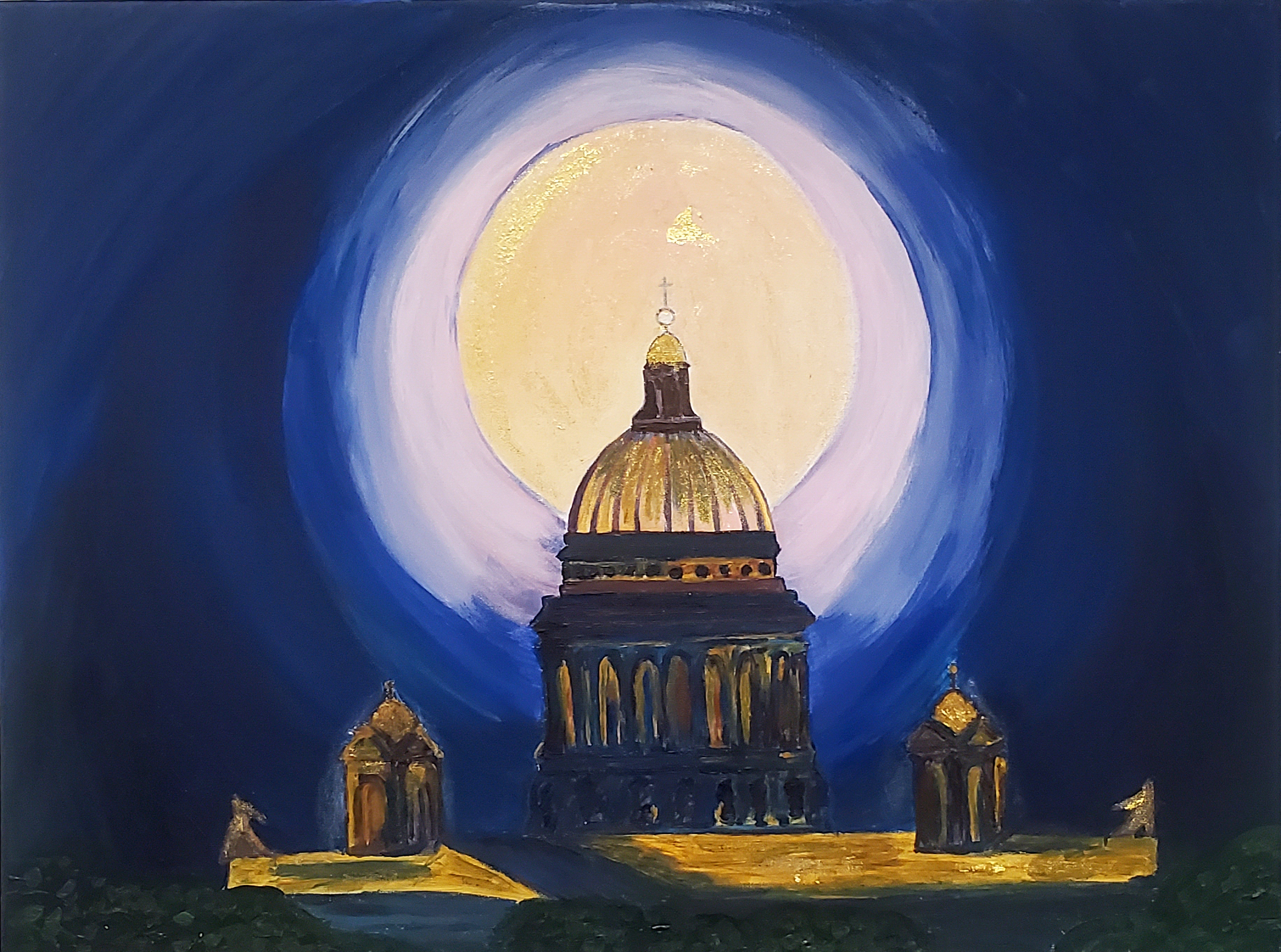 Moonlit Majesty - St. Isaac's Cathedral