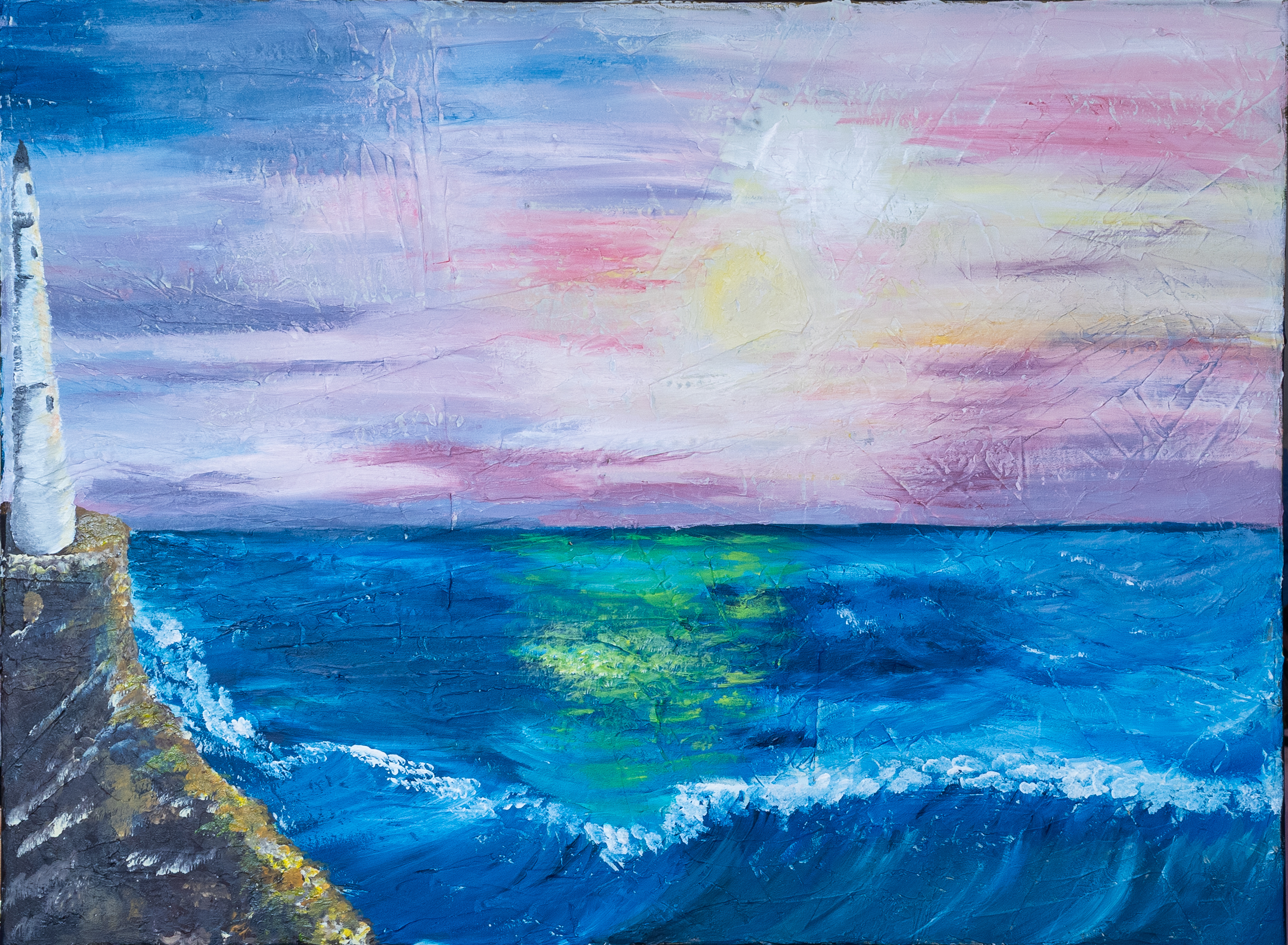 Seascape with a Lighthouse