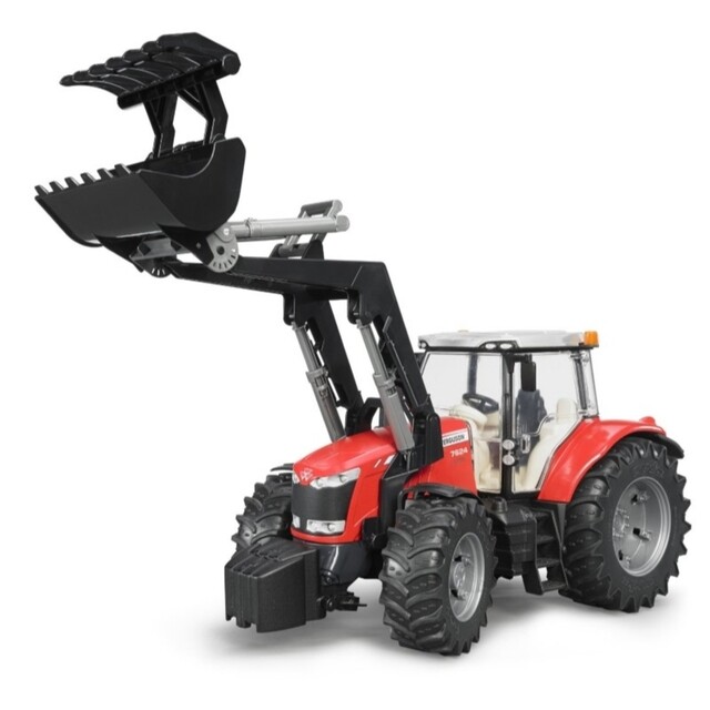 Bruder Massey Ferguson 7624 tractor met voorlader