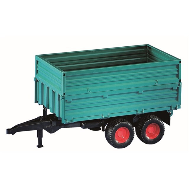 Bruder Transportaanhanger met tandemas en opschuifbare zijlift