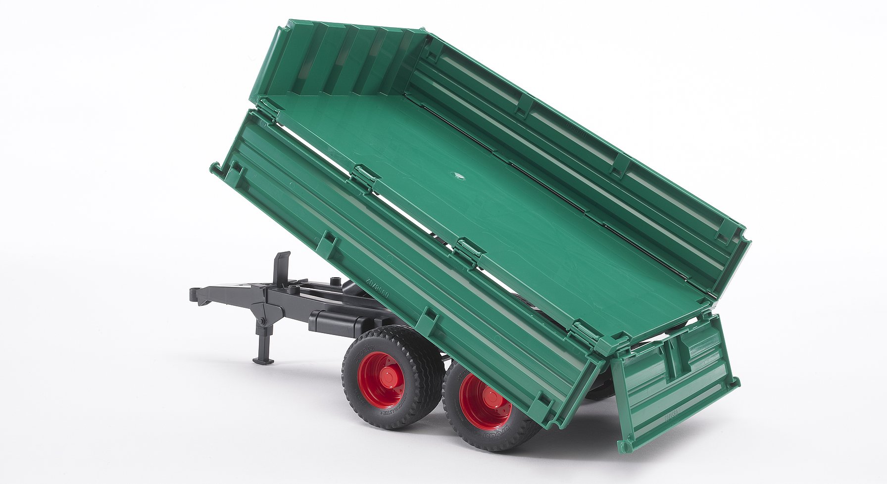 Bruder Transportaanhanger met tandemas en opschuifbare zijlift
