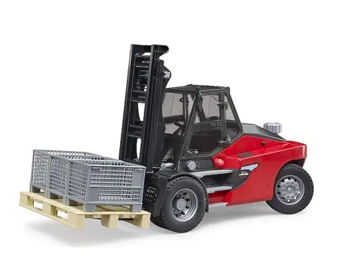 Bruder Linde heftruck Linde HT160 met pallet en roosterboxen