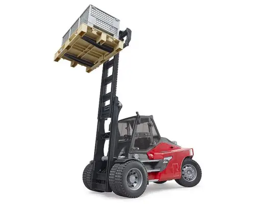 Bruder Linde heftruck Linde HT160 met pallet en roosterboxen