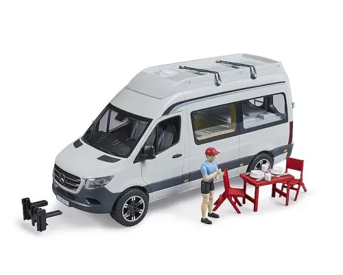 Bruder MB Sprinter Camper met Chauffeur