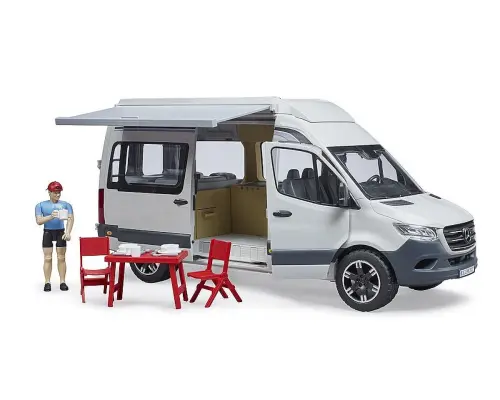 Bruder MB Sprinter Camper met Chauffeur