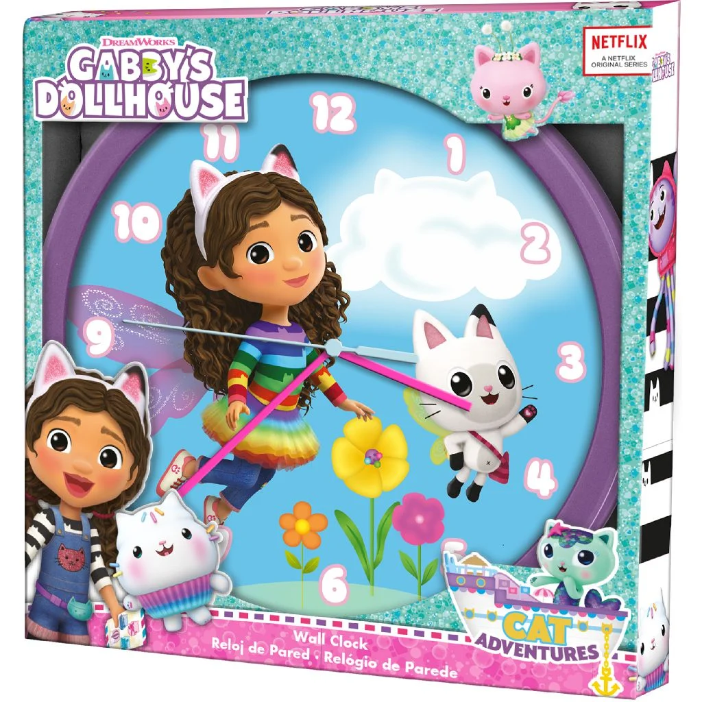 Gabby's Dollhouse Wandklok 25cm