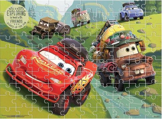 kleurplaat en puzzel Cars 49 x 36 cm karton 100 stuks
