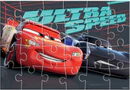 legpuzzel/kleurplaat Cars jongens karton 24 stukjes