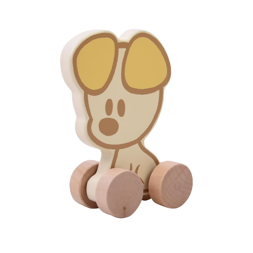 Woezel en Pip Baby Houten Wielfiguren