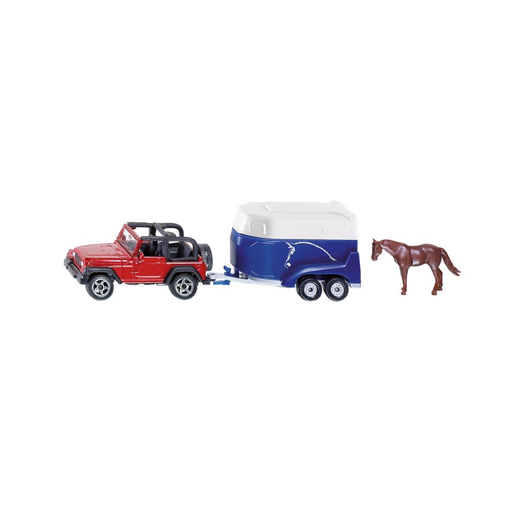 Siku 1651 Jeep + Paardentrailer