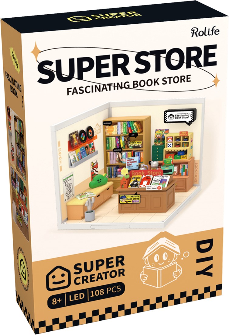Robotime Fascinating Book Store DW004