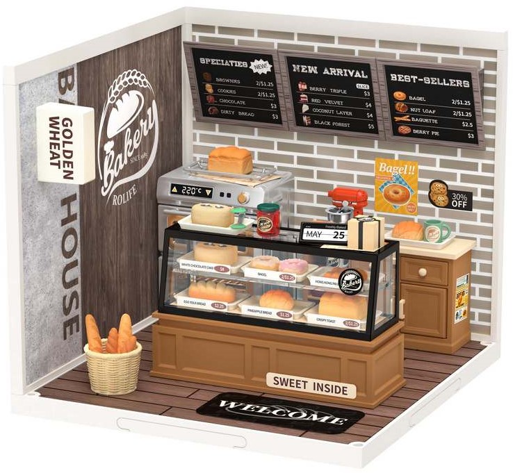 Robotime Golden Wheat Bakery DW005