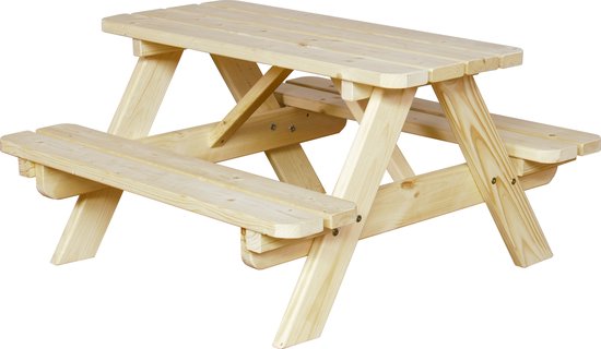Houten kinder picknicktafel