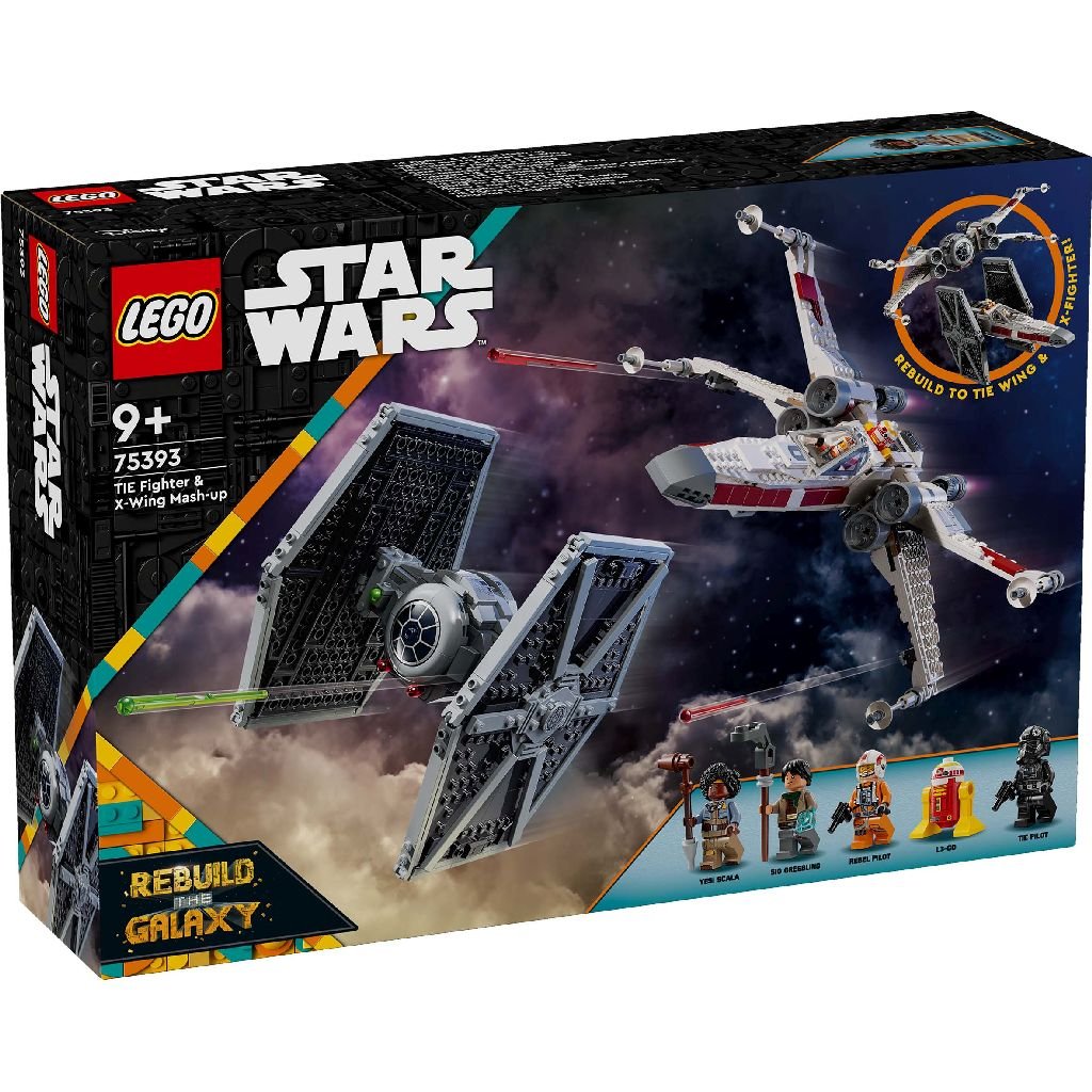 Lego 75393 Starwars TIE Fighter En X-Wing