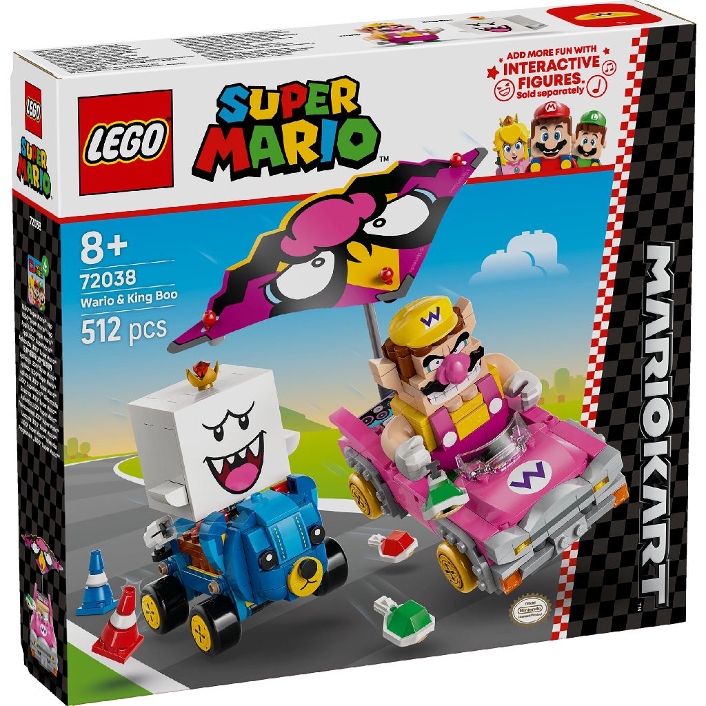 Lego 72038 Super Mario Mario Kart Wario + King Boo