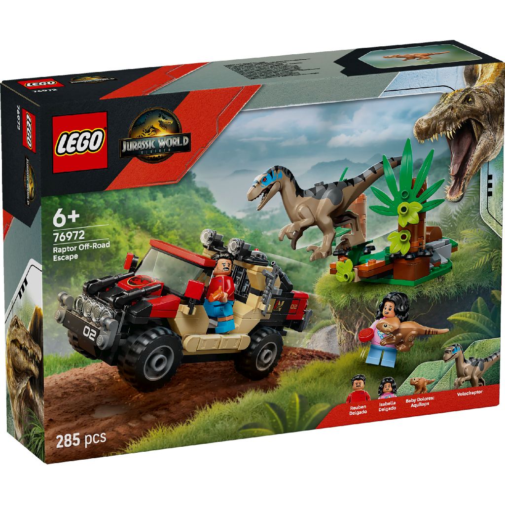 Lego 76972 Jurassic World Raptorontsnapping