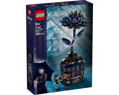 LEGO Wednesday Zwarte dahlia