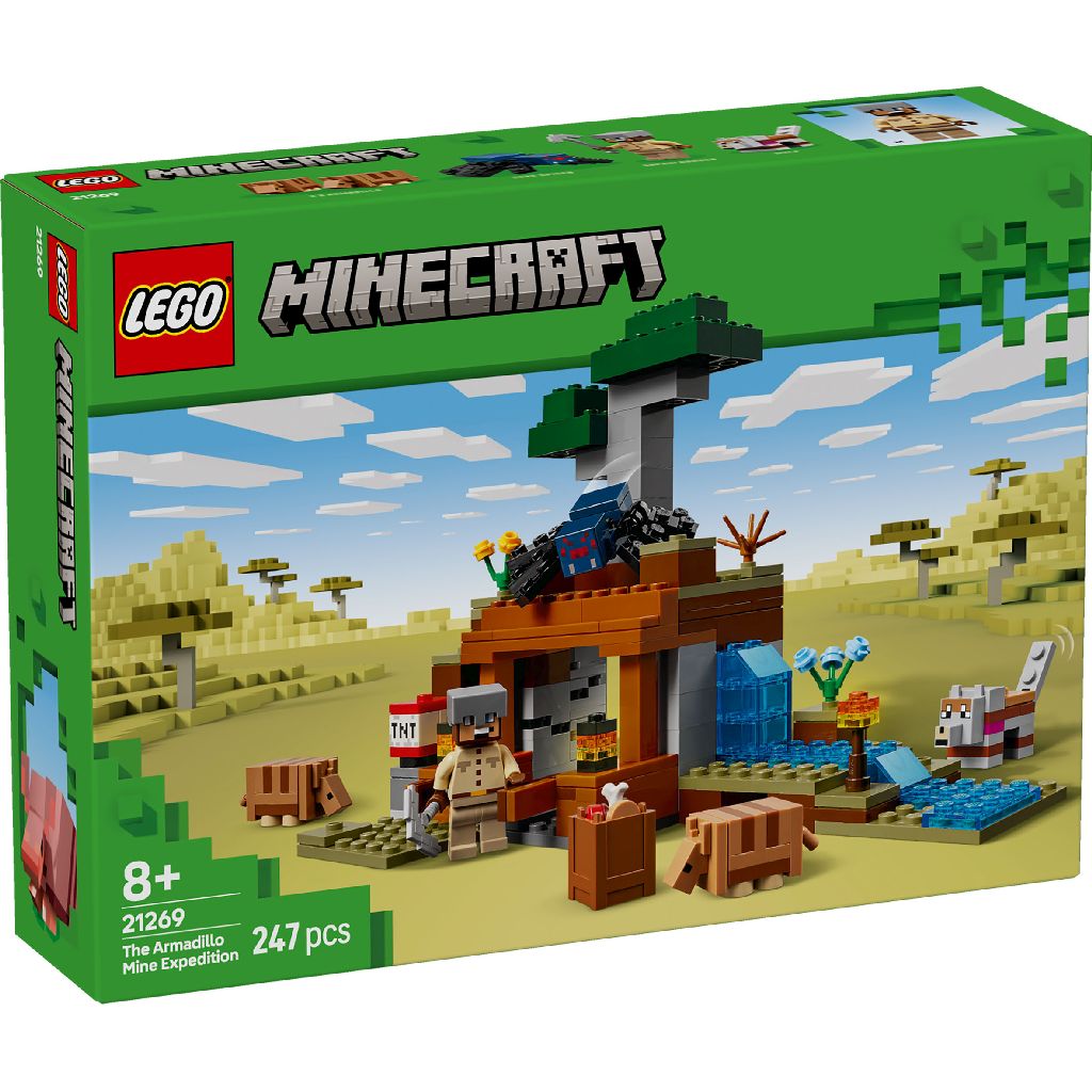 Lego 21269 Minecraft Het Gordeldier Bij De Mijn
